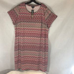 NWT = TACERA , Size 3X , Pink Chevron Color.